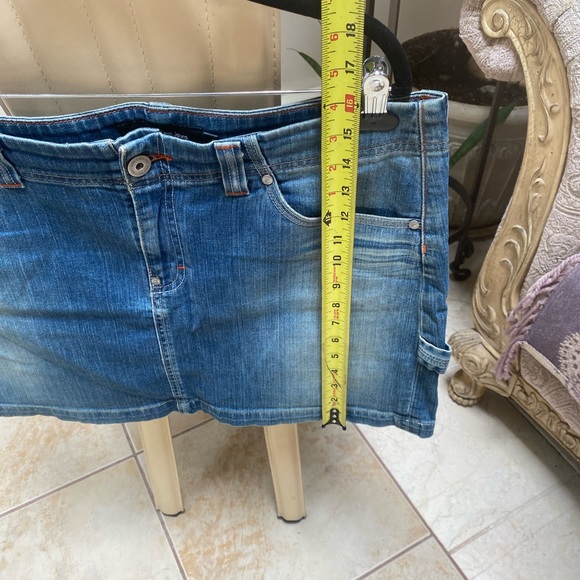 Jeans skirt Vintage Y2K Sexy Bar Wear Club / College - Picture 8 of 10